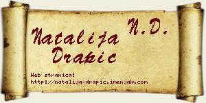 Natalija Drapić vizit kartica